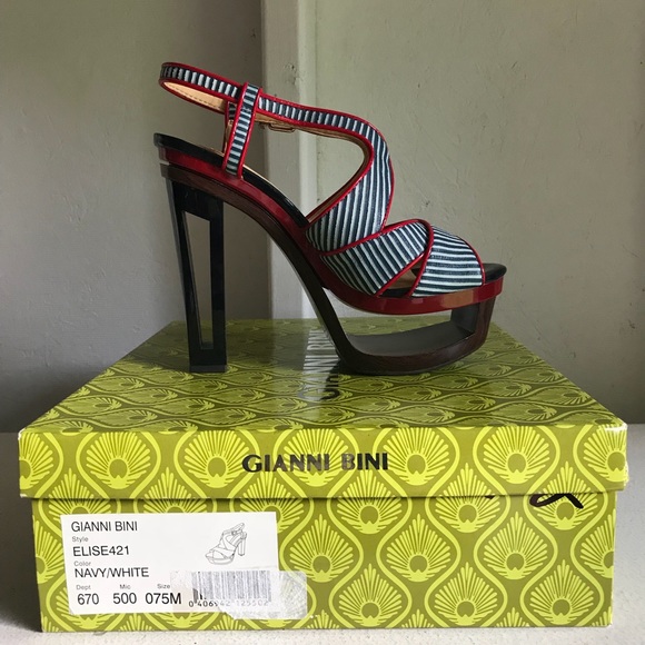Gianni Bini “Elise” Cutout Platform Heels - Picture 11 of 13